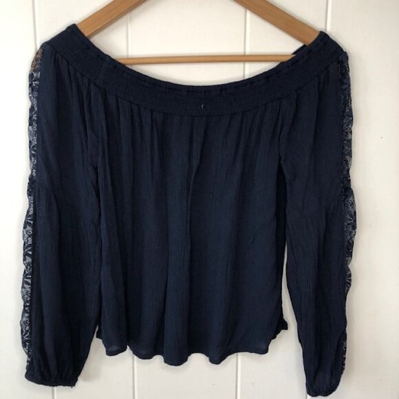 Hollister Womens Top Gauzy Flowy Small - Picture 2 of 11